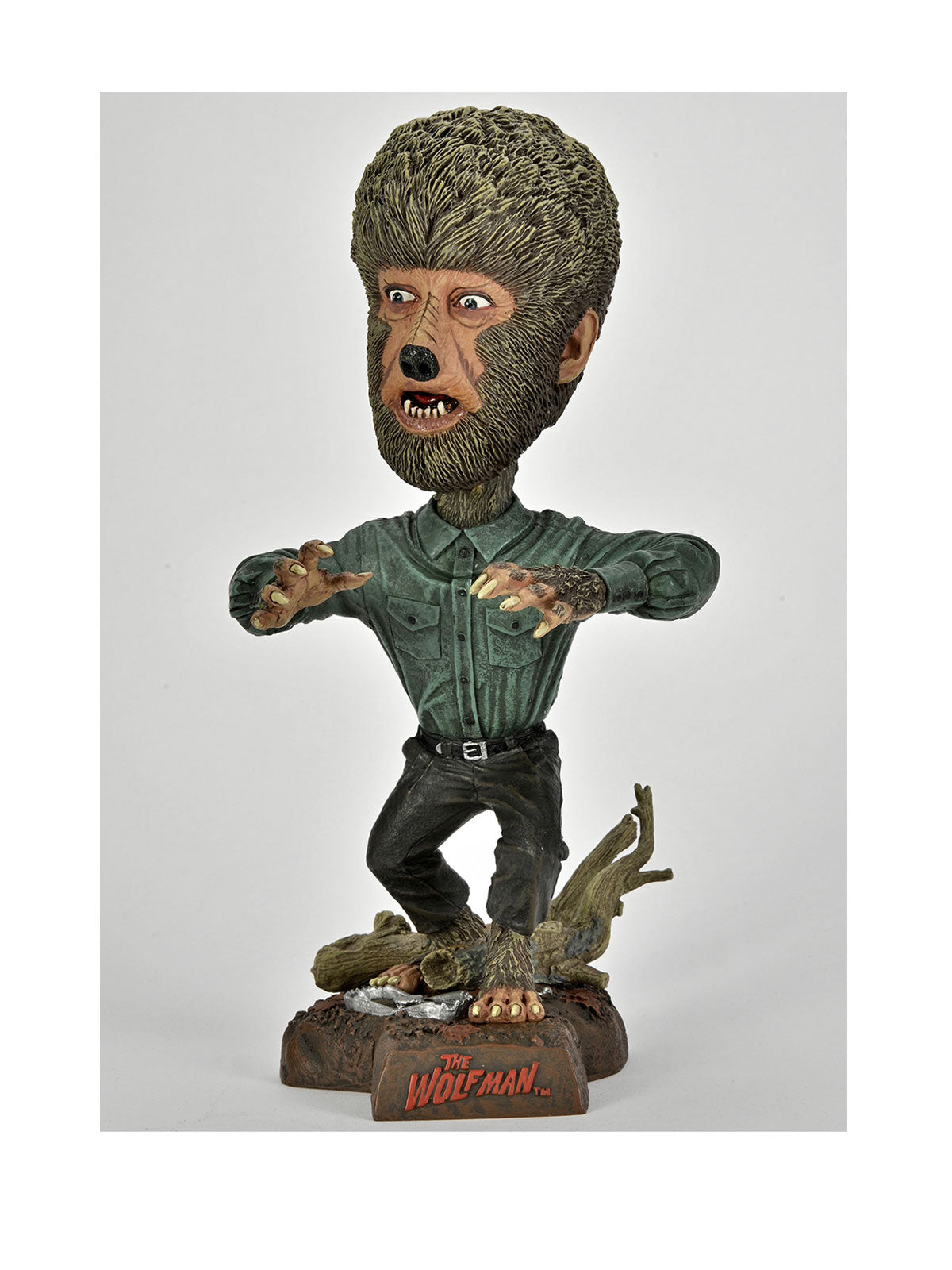 Wolf Man Head Knocker 8" Resin Bobble Head – Universal Monsters