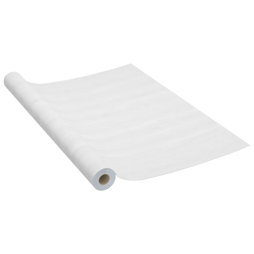 Self-adhesive Door Films 2 pcs White Wood 210x90 cm PVC