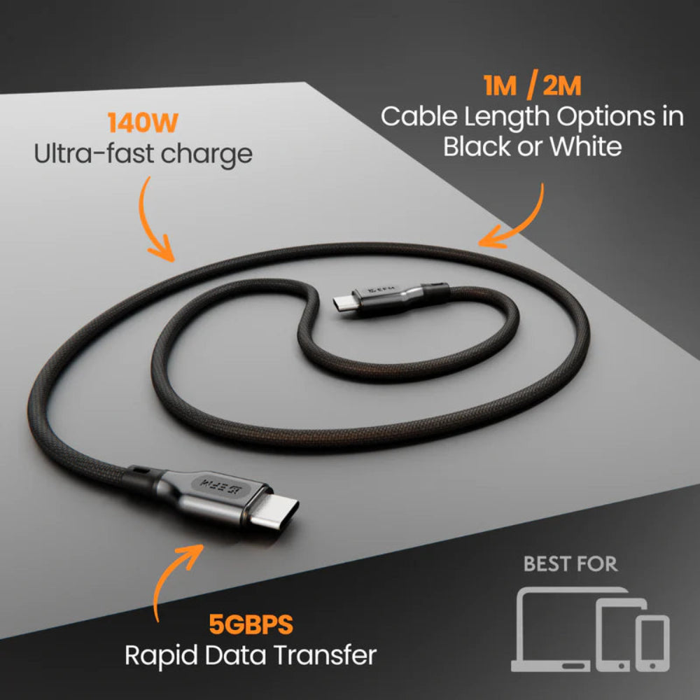 EFM USB-C to USB-C 140W Pro Power and Data CableWith Aramid Fibre Reinforcement 2M