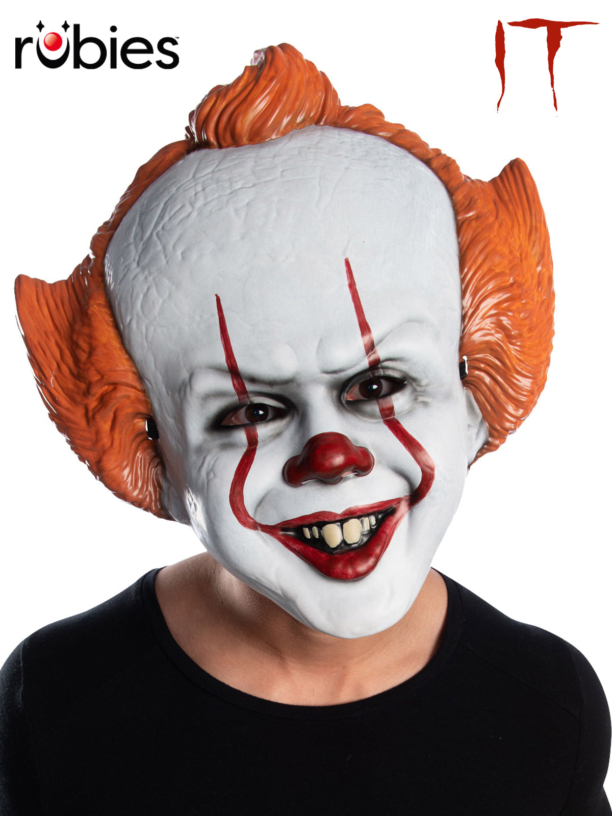 Pennywise IT Vacuform Clown Mask with Hair – Adult