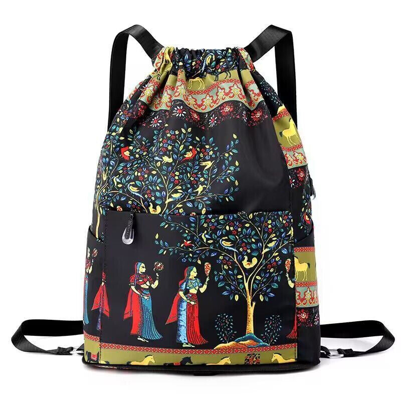 Foldable Drawstring Large Capacity Travel and Sports Backpack
