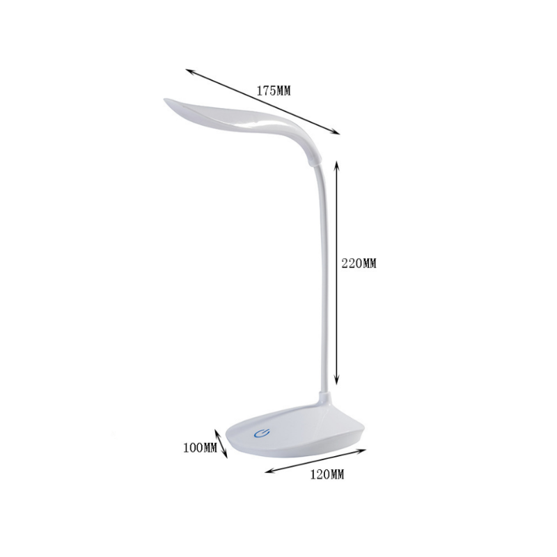 Dormitory Reading LED Lamp Three Gears Touch Dimmer Lamp