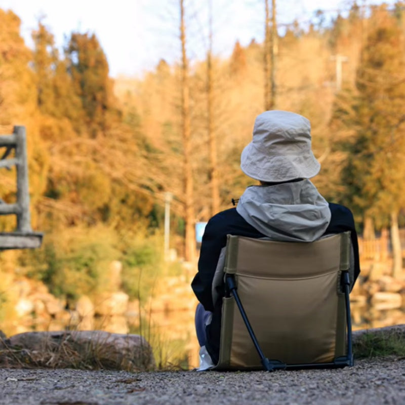 Foldable Camping Chair Outdoor Picnic Single Lazy Chair