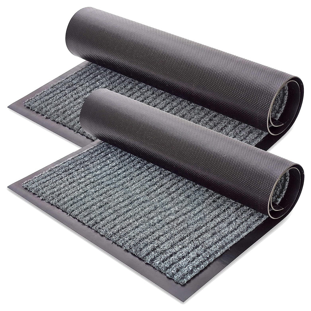 COMFEYA 2 Pack Front Door Mat Indoor Outdoor Entryway Welcome Mats