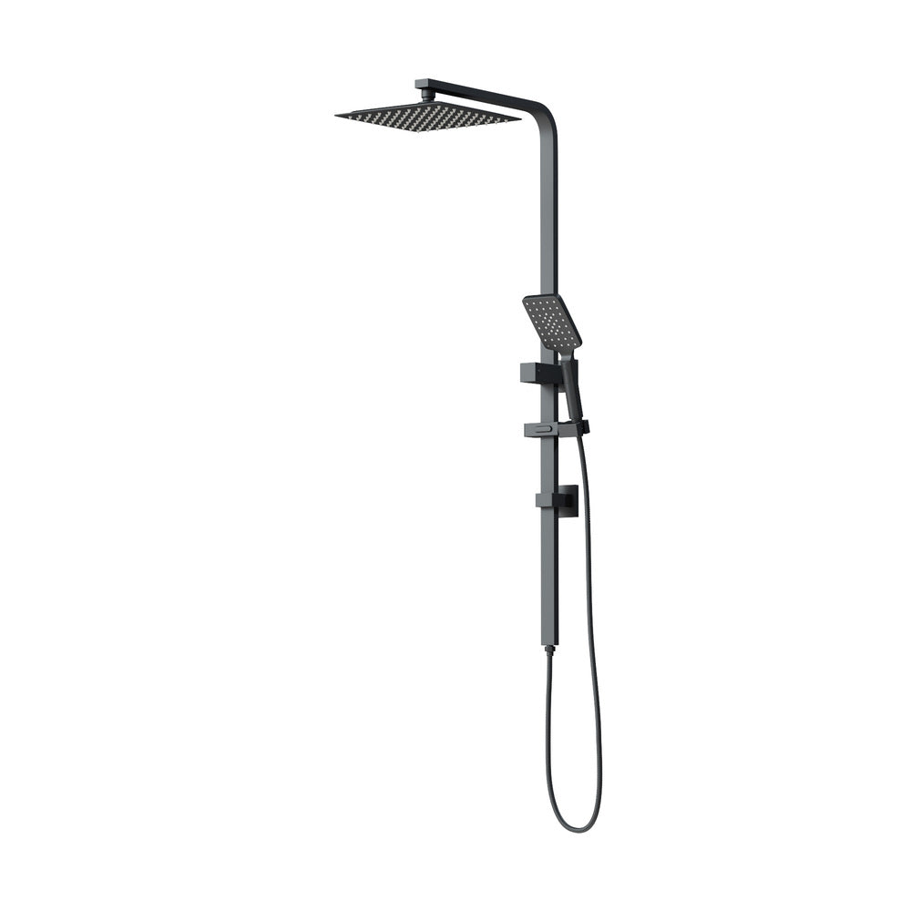 10 Inch Square Rain Shower Head Set with 3 Modes Black