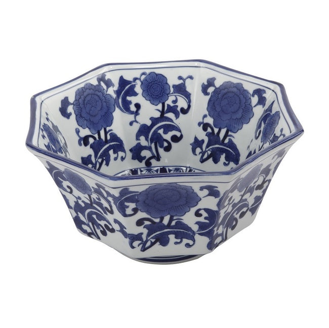Ren Blue & White Decorative Centerpiece Bowl Porcelain 27cm