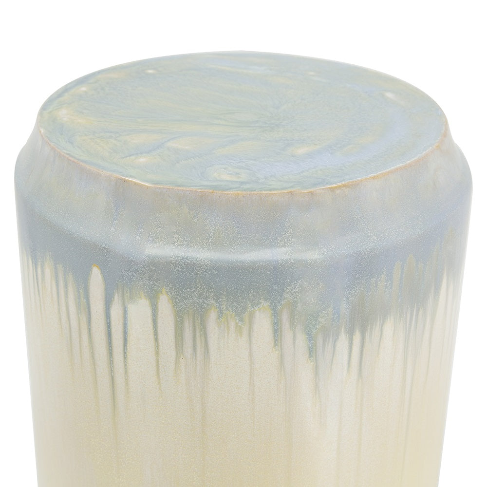 Florence Reactive Glaze Ceramic 46 cm Stool Versatile Accent Seat