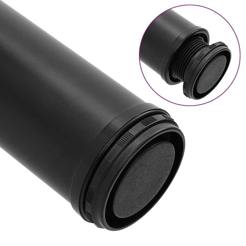 Adjustable Table Legs 4 pcs Black 710 mm