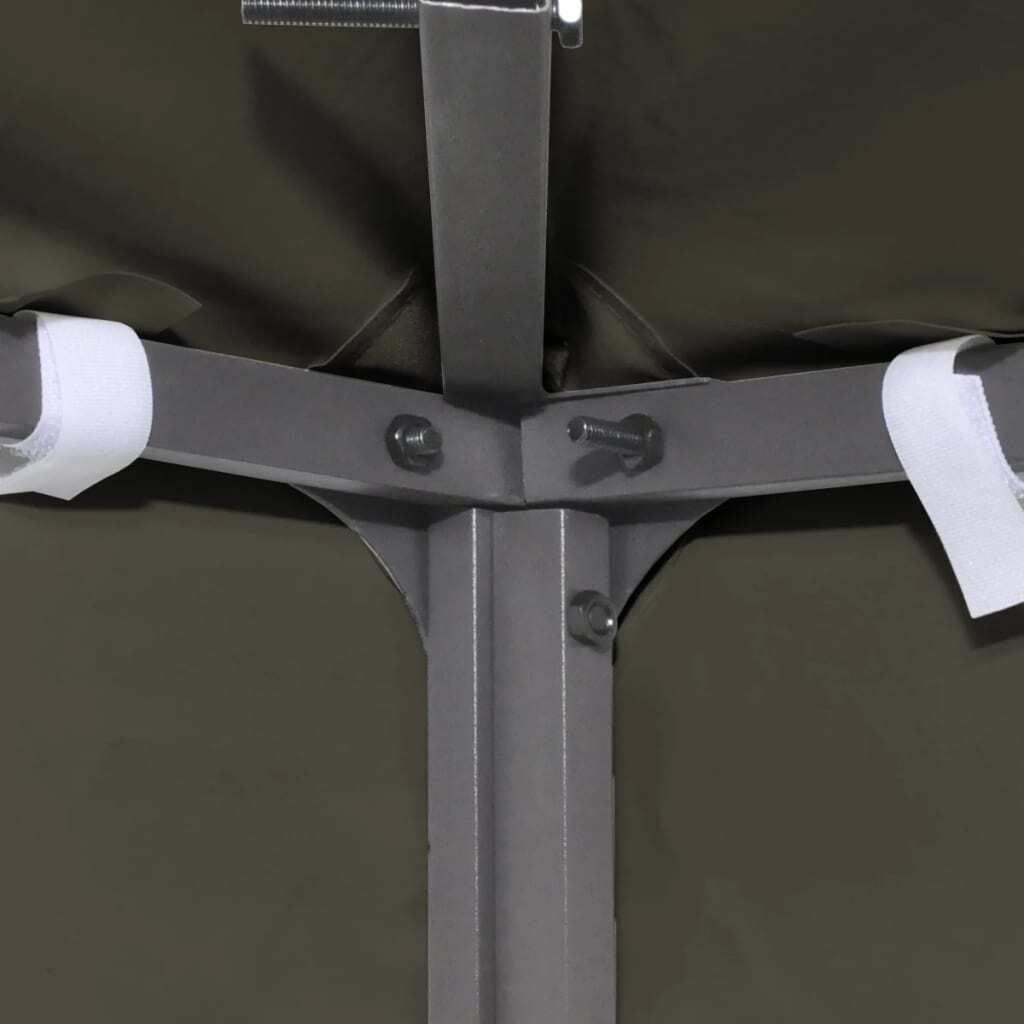 2-Tier Gazebo Top Cover 310 g/m² 3x3 m Taupe