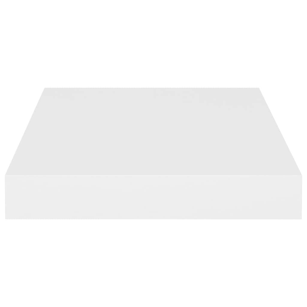 Floating Wall Shelf White 23x23.5x3.8 cm MDF