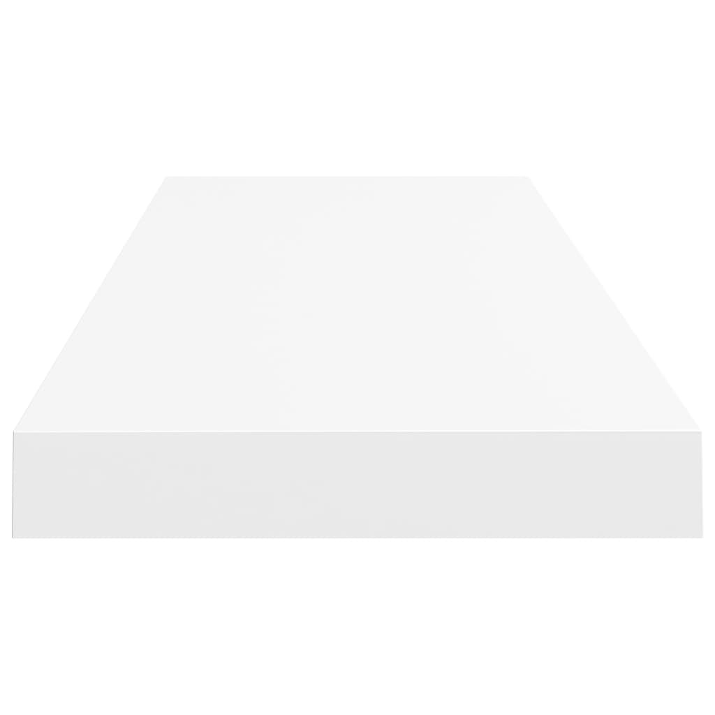 Floating Wall Shelf White 80x23.5x3.8 cm MDF