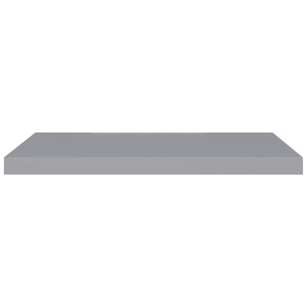 Floating Wall Shelf Grey 80x23.5x3.8 cm MDF