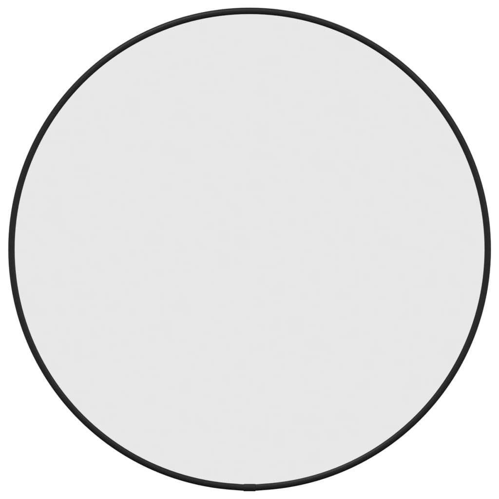 Wall Mirror Black Ø 50 cm Round