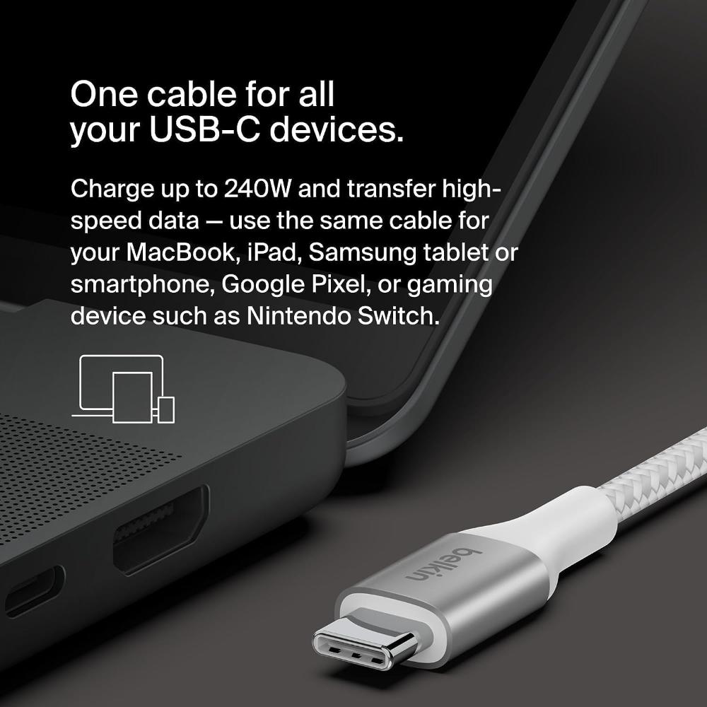 Belkin BoostCharge 2M USB-C to USB-C Fast Charging Cable