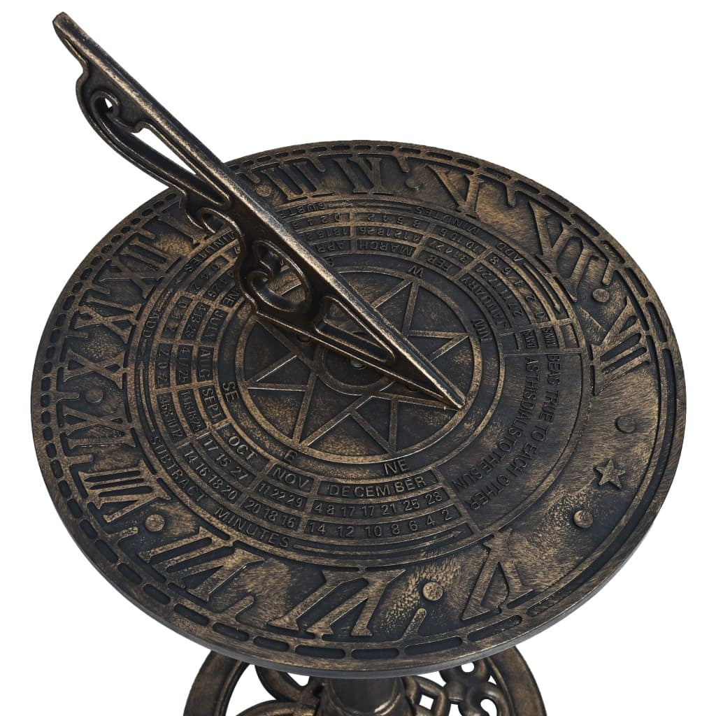 Sundial Bronze 35.5x82 cm Plastic