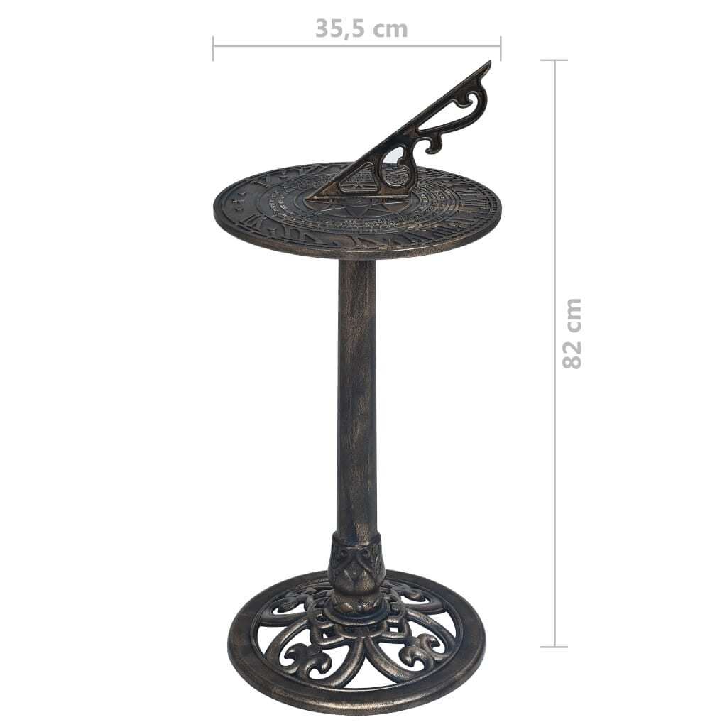 Sundial Bronze 35.5x82 cm Plastic