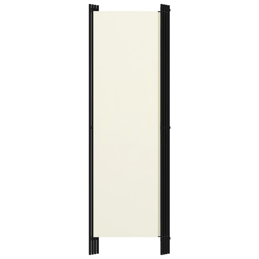 4-Panel Room Divider White 200x180 cm