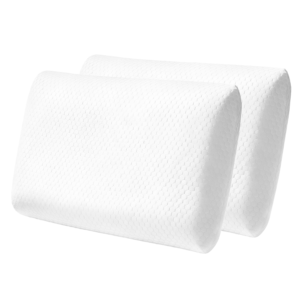 Dreamz Memory Foam Orthopaedic Pillow Neck Pain Side Stomach Back Sleeper 2 Pack-2065254292159336456