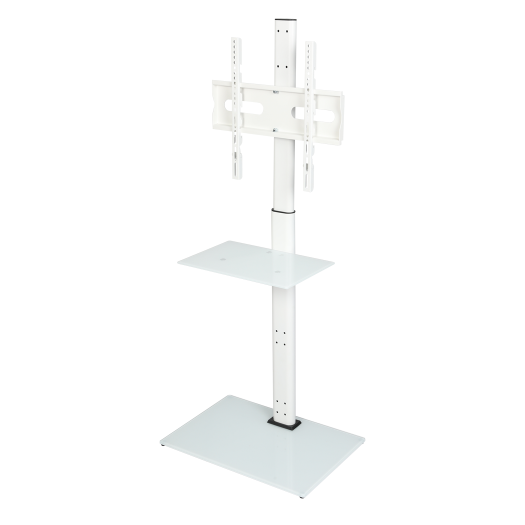 Levede TV Floor Stand 32-65 Inch Universal Swivel Height Adjustable Mount White-2050056791261319176
