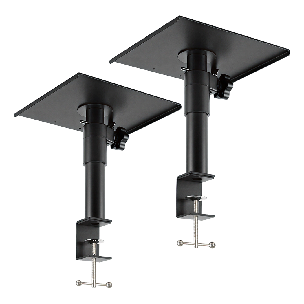 Levede 2x Desk Clamp Speaker Stands Set Adjustable Rotatable Monitor CD Player-2065254308118663176