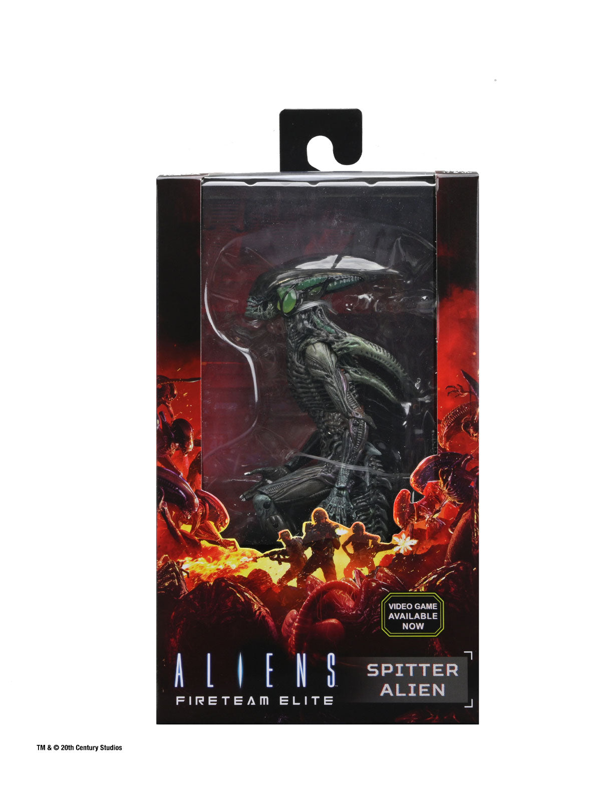 Aliens Fireteam Elite Spitter Action Figure 7” Scale with Tail Black