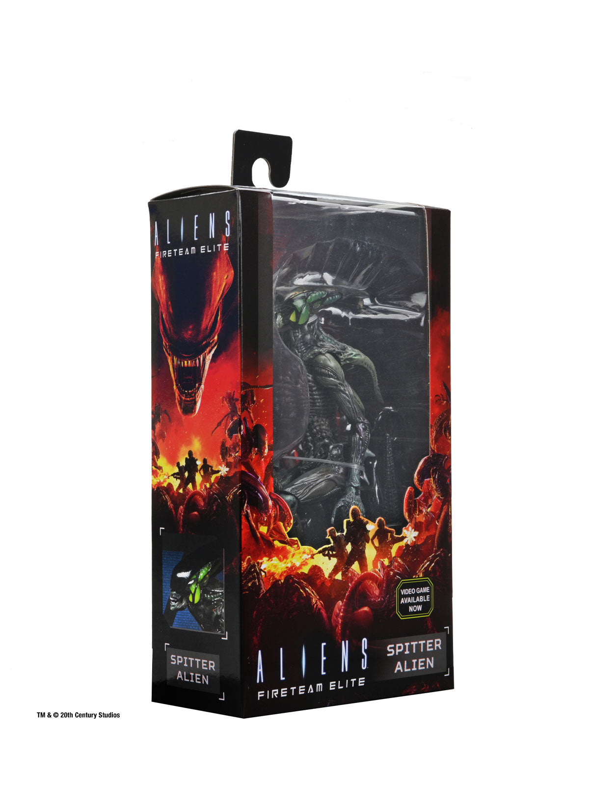 Aliens Fireteam Elite Spitter Action Figure 7” Scale with Tail Black