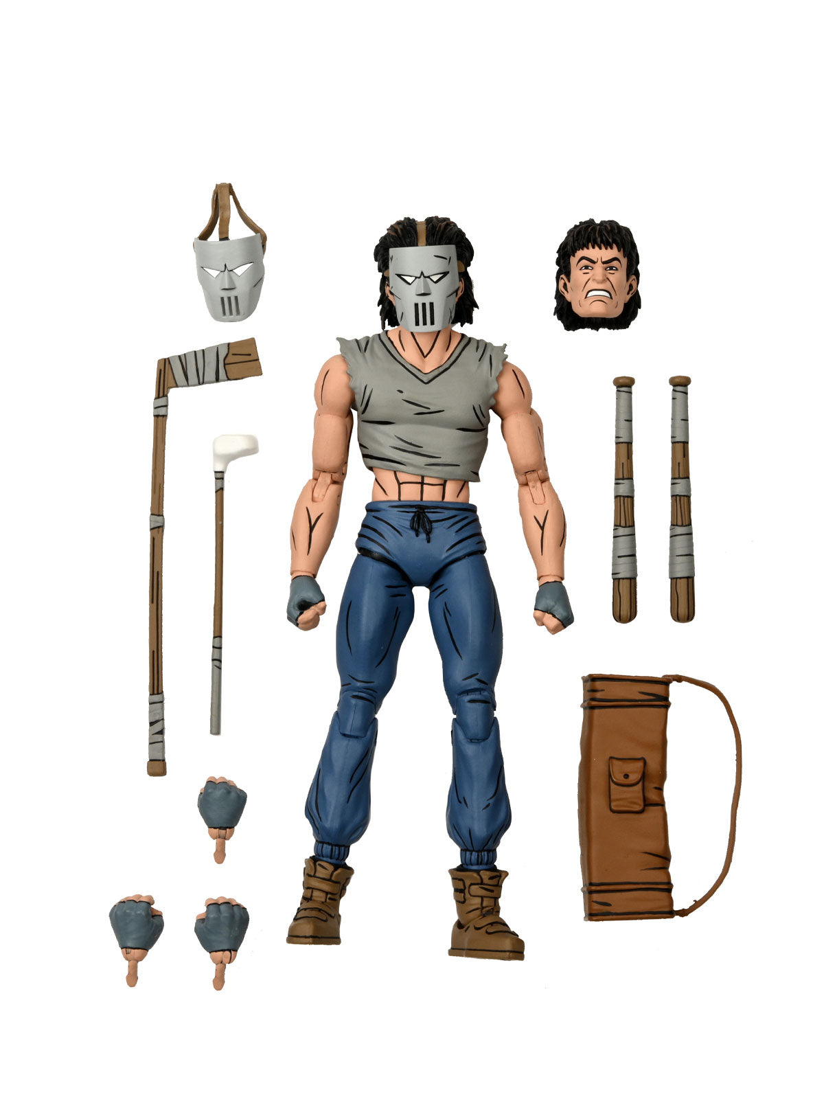 TMNT Casey Jones 7" Action Figure – Mirage Comics Edition w/ Weapons Pack
