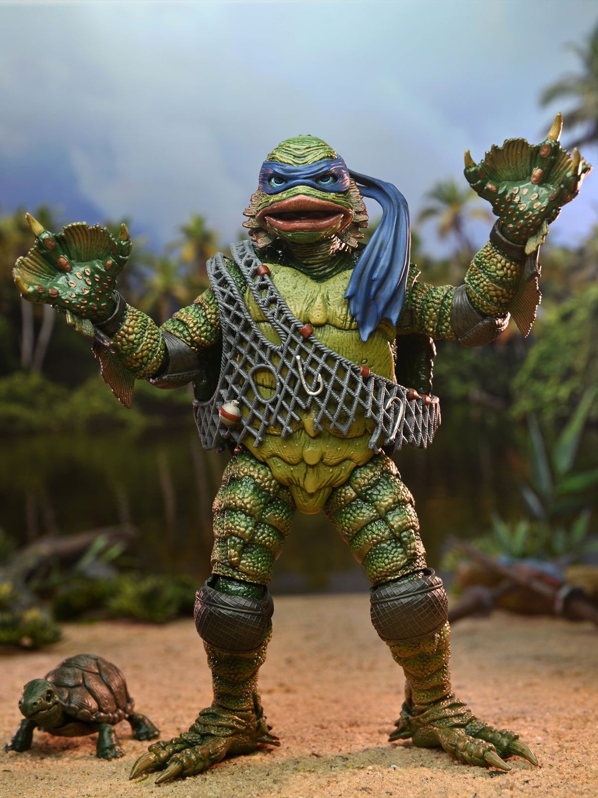 TMNT Leonardo as Creature 7" Action Figure – Universal Monsters Crossover