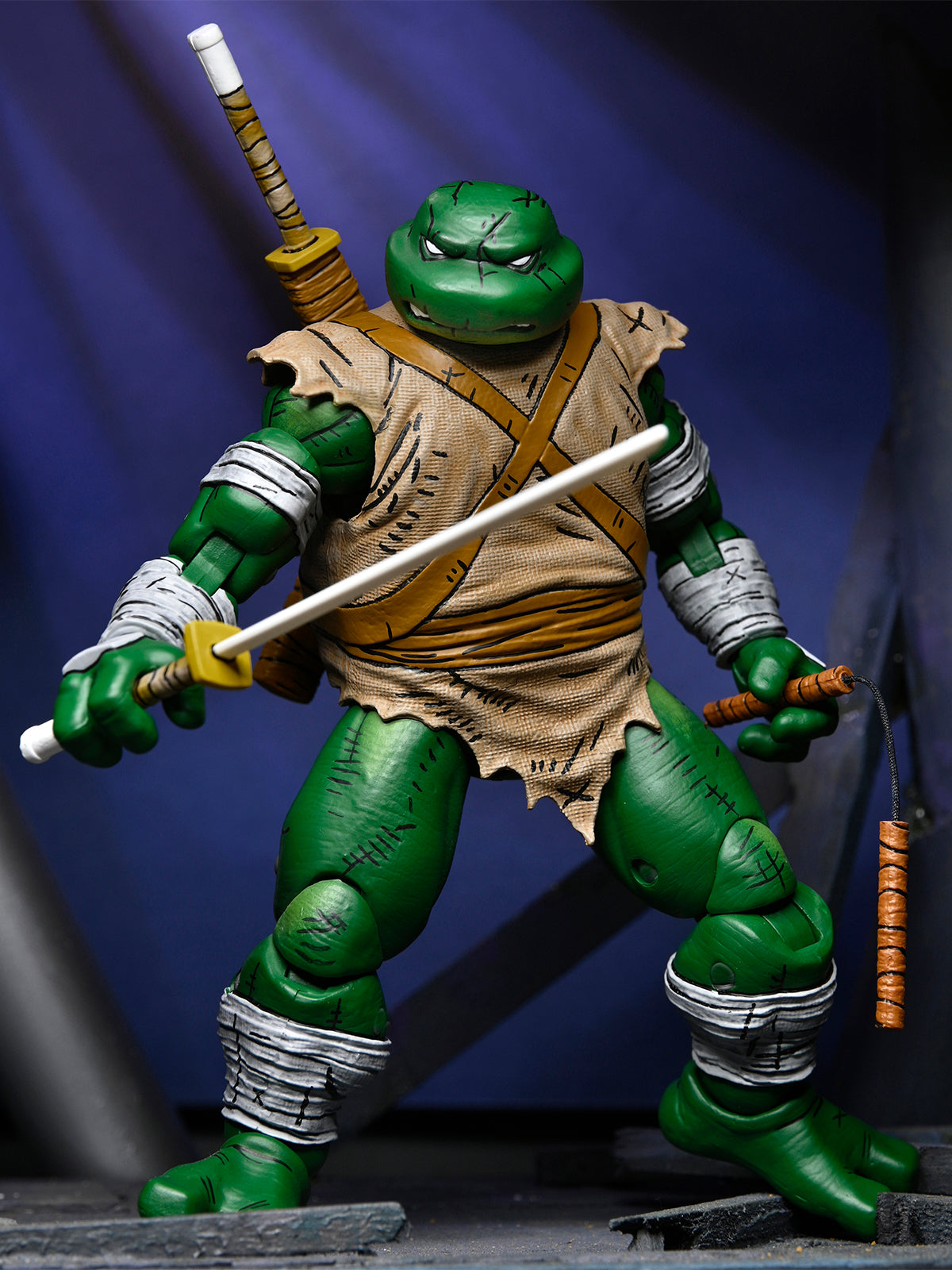 TMNT Michelangelo The Wanderer 7" Figure – Mirage Comics Kevin Eastman Art