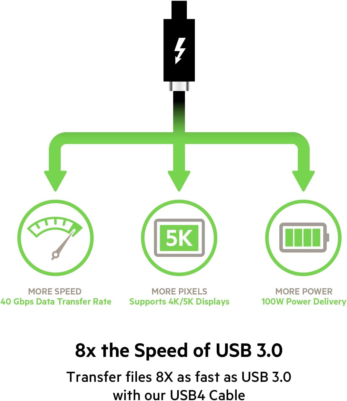 Belkin Connect Thunderbolt 4 Cable 1M