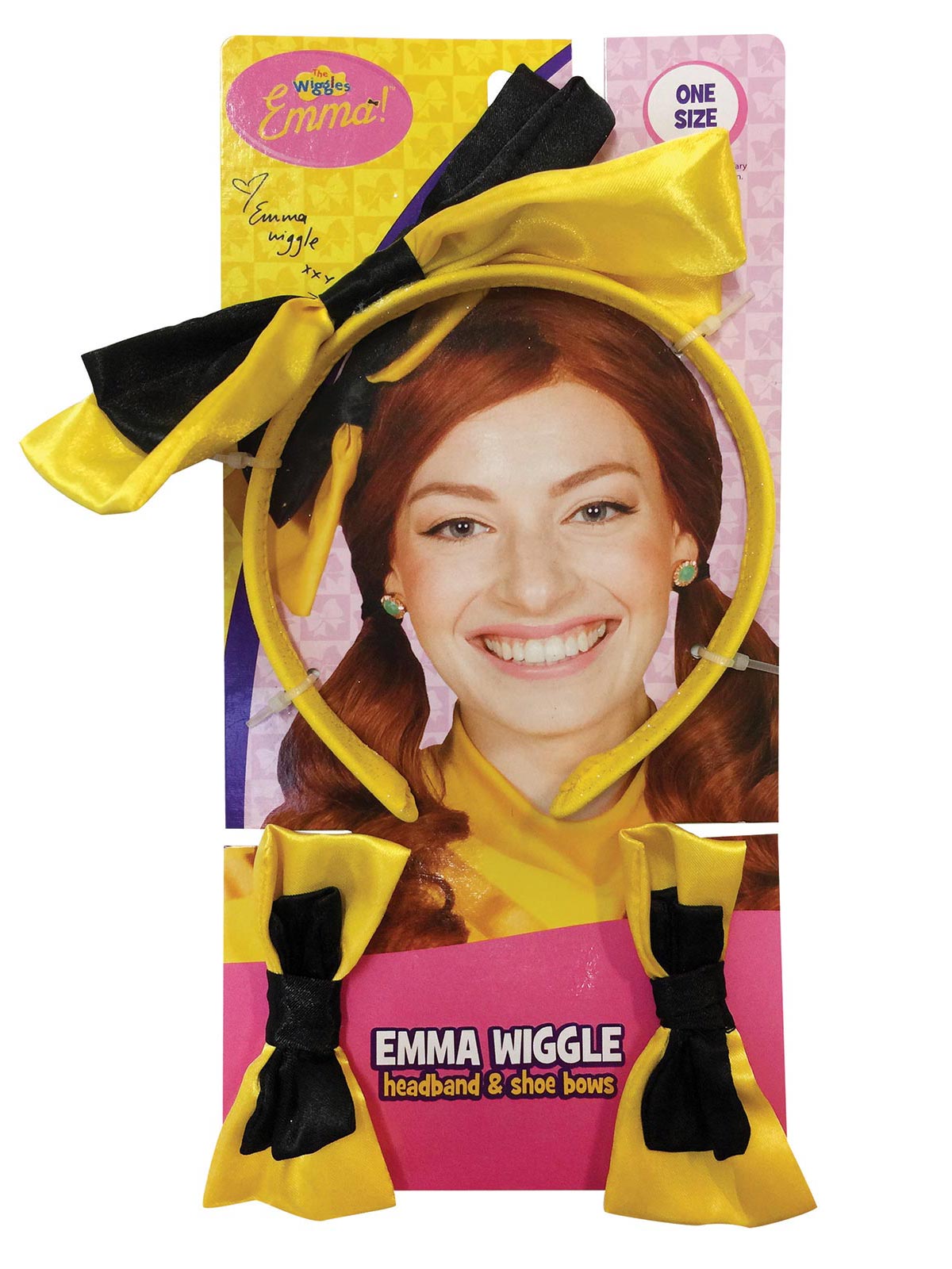 The Wiggles Yellow Headband and Shoe Bows for Kids Costume Set Accessory