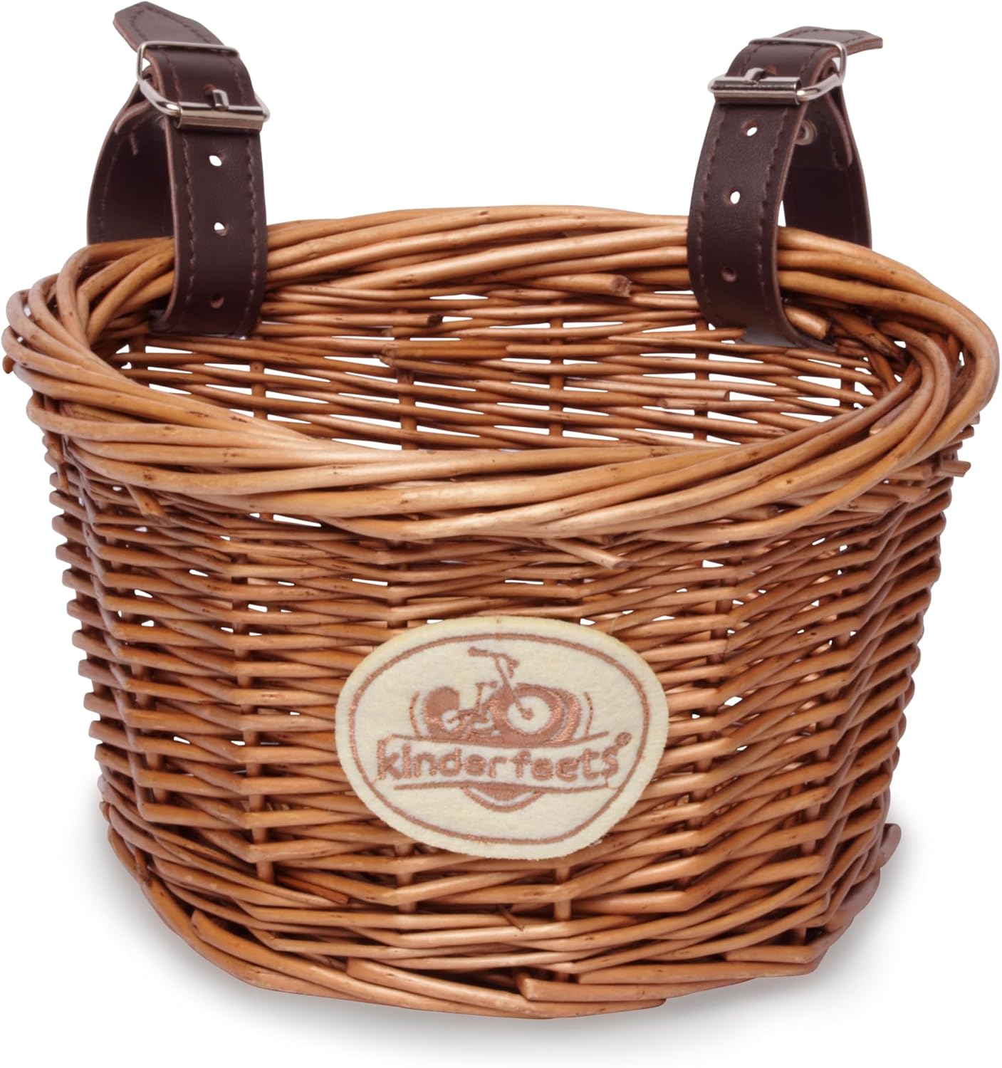 Kinderfeets Bike Basket Woven Handlebar Storage for Balance Bikes