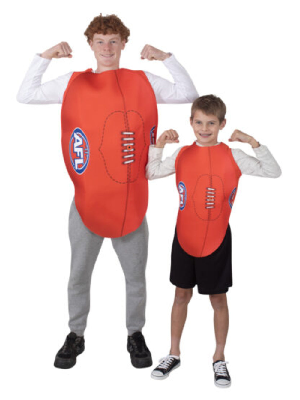 AFL Footy Tabard Costume Adult Sports Tunic Fancy Dress Outfit Red Colour