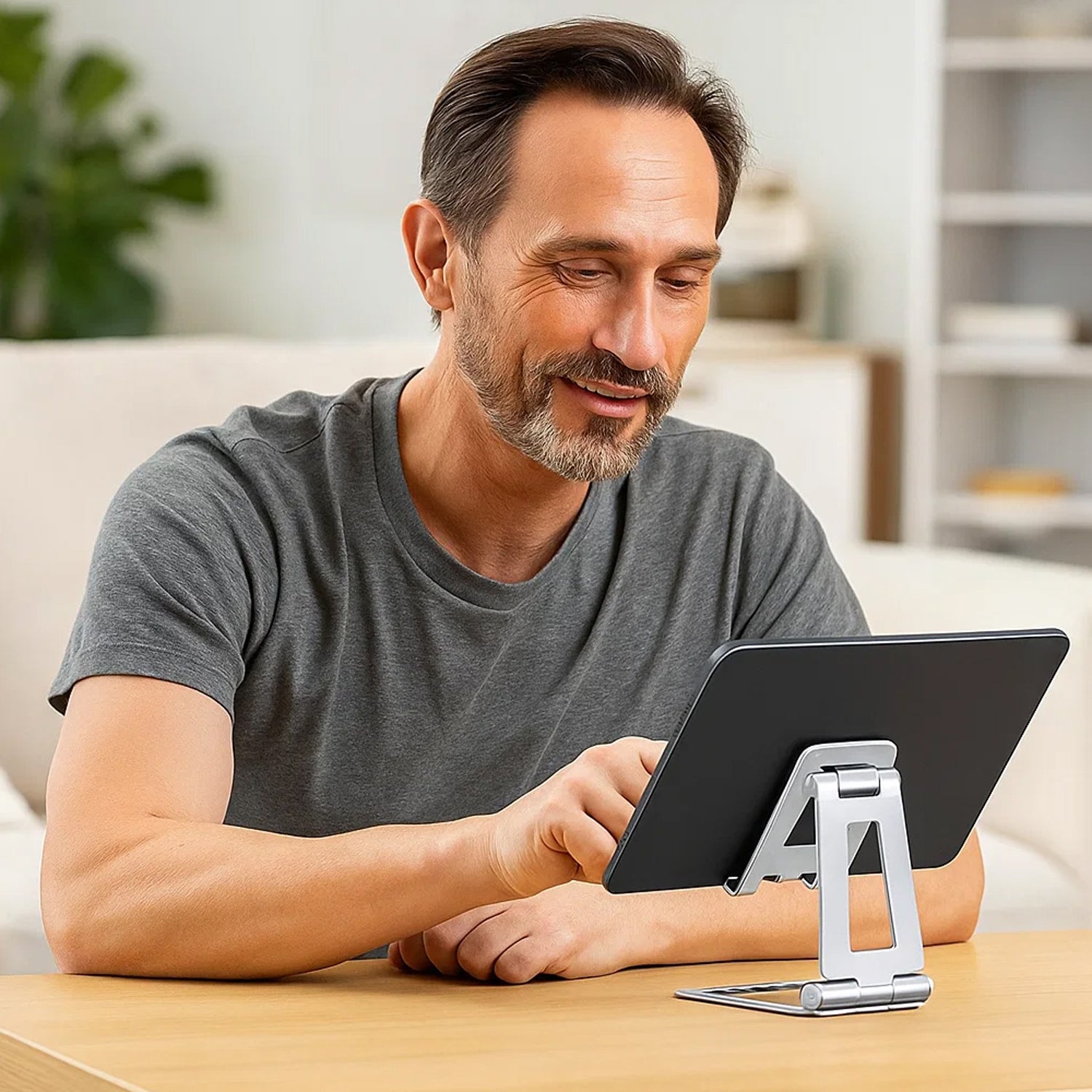 Portable Dual Folding Phone and Tablet Stand Desk Travel Cradle Dock Pack of 3, Available in 2 Colours