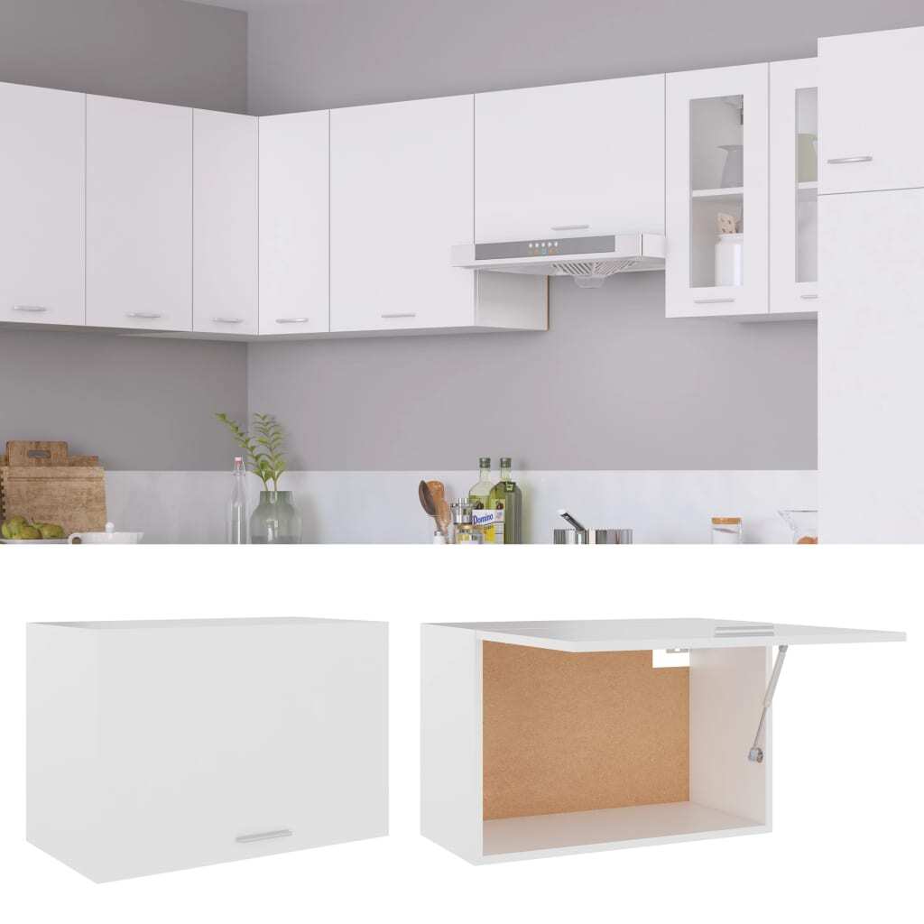 Hanging Cabinet Lyon White 60x31x40 cm Engineered Wood