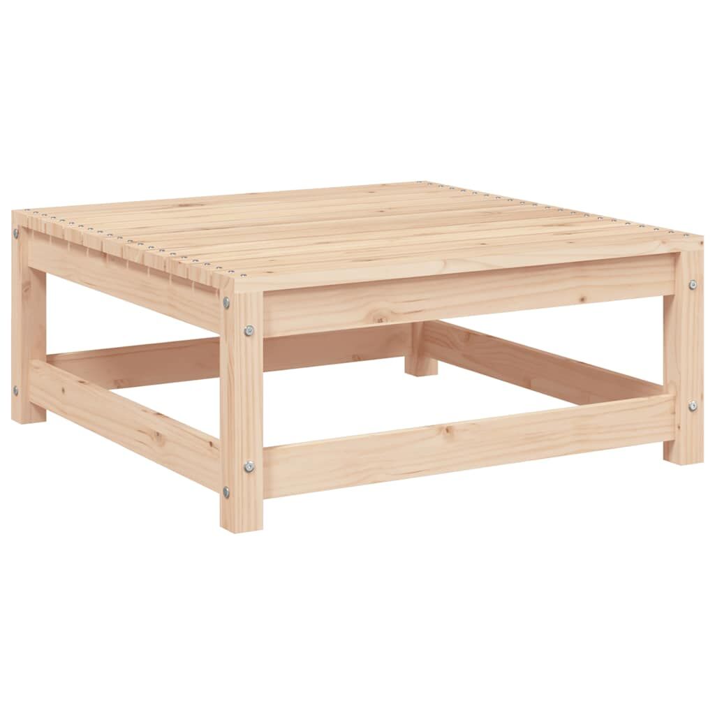 Garden Footstool 70x70x30 cm Solid Pinewood