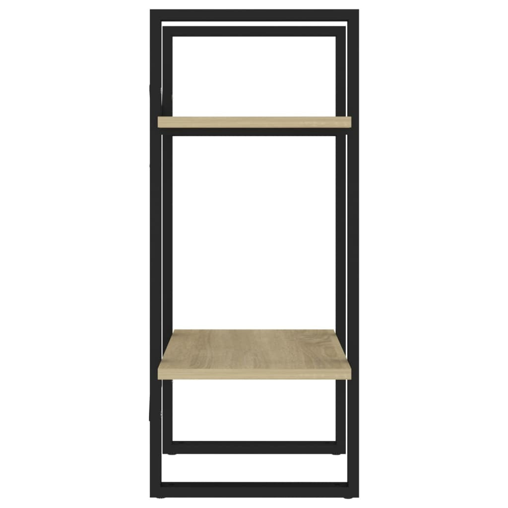 2-Tier Book Cabinet Sonoma Oak 40x30x70 cm Engineered Wood
