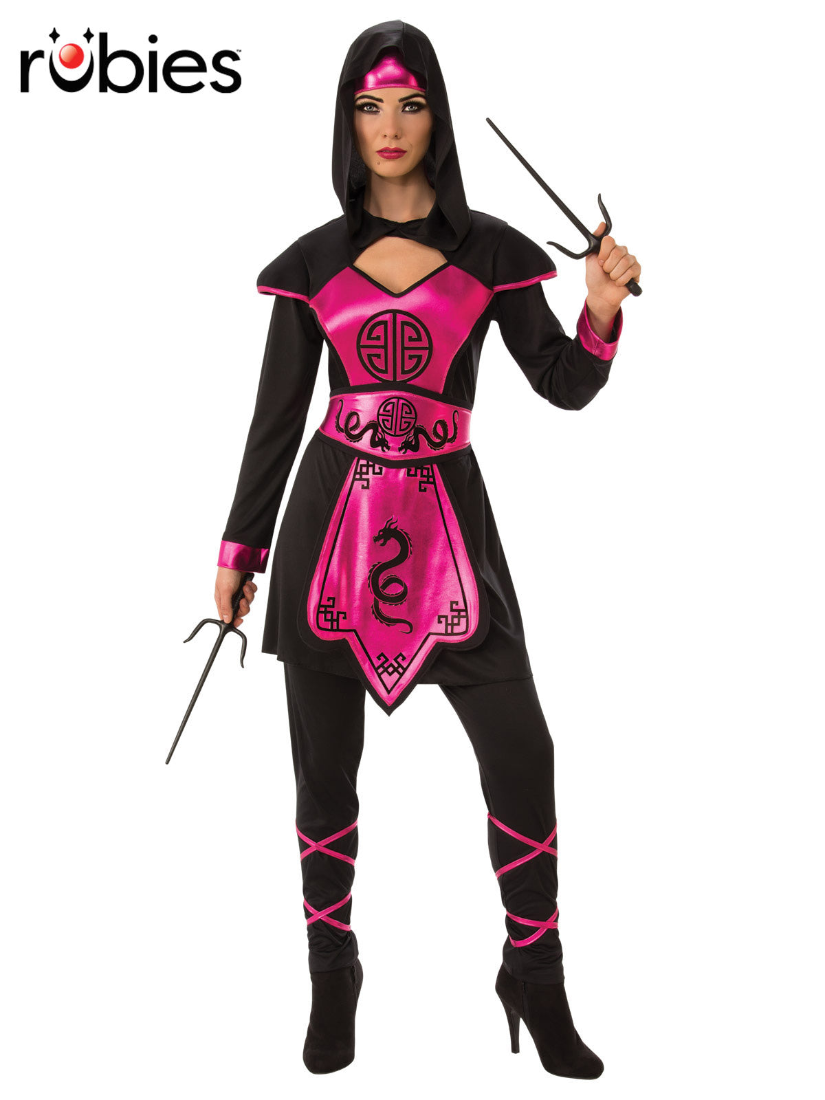 Pink Ninja Warrior Costume Stealthy Samurai-Inspired Outfit for Women