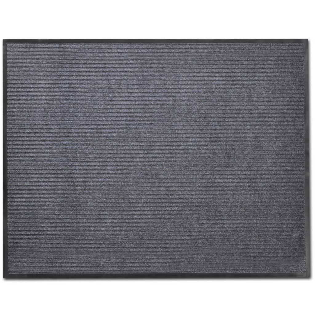 Door Mat Grey 120 x 180 cm PVC
