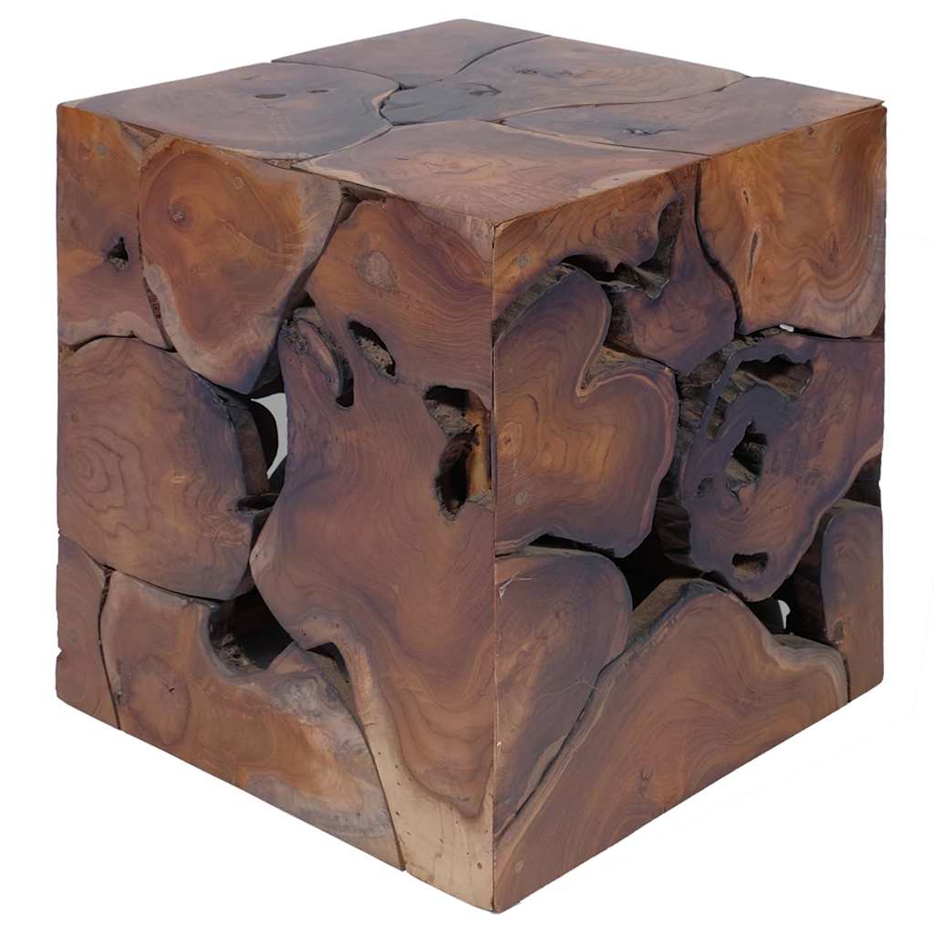Stool Brown 40x40x45 cm Solid Teak Wood