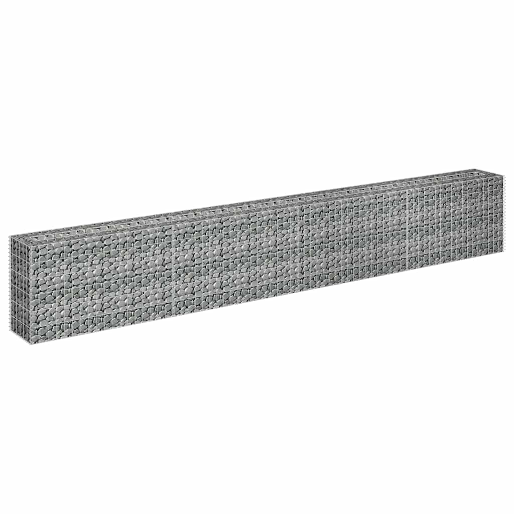 Gabion Raised Bed Galvanised Steel 360x30x60 cm