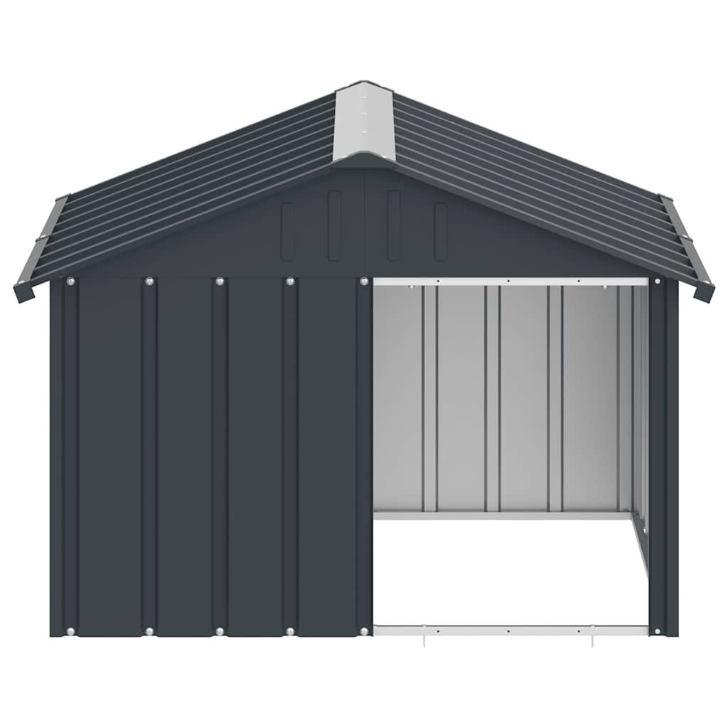 Dog House Anthracite 116.5x103x81.5 cm Galvanised Steel