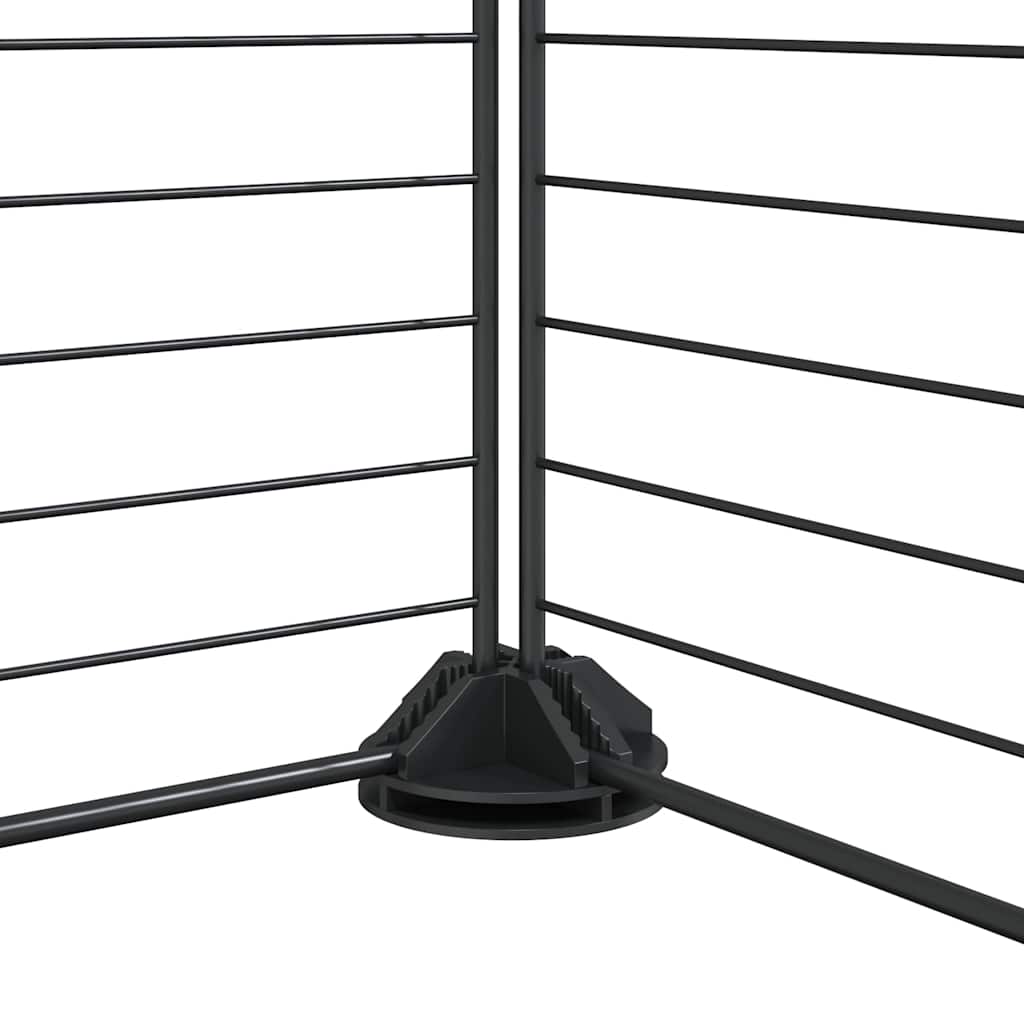 8-Panel Pet Cage Black 35x35 cm Steel