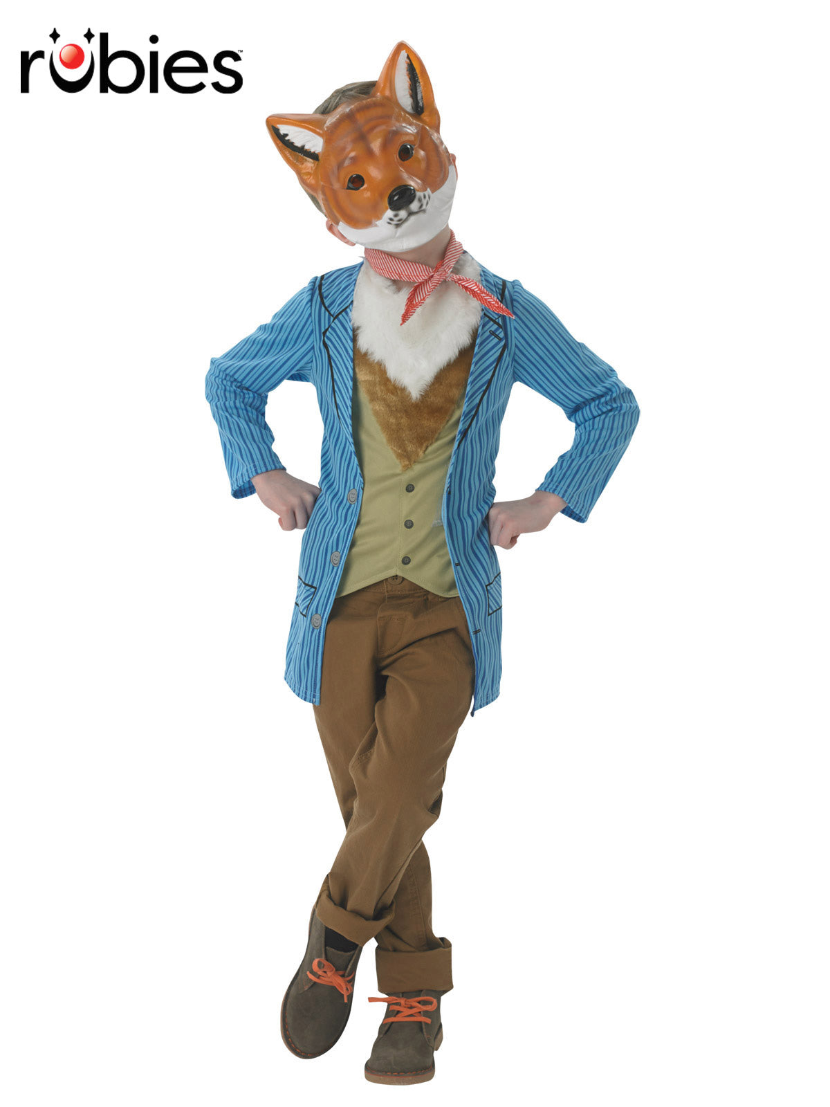 Mr Fox Deluxe Costume Child Book Week Outfit with Jacket Vest Mask