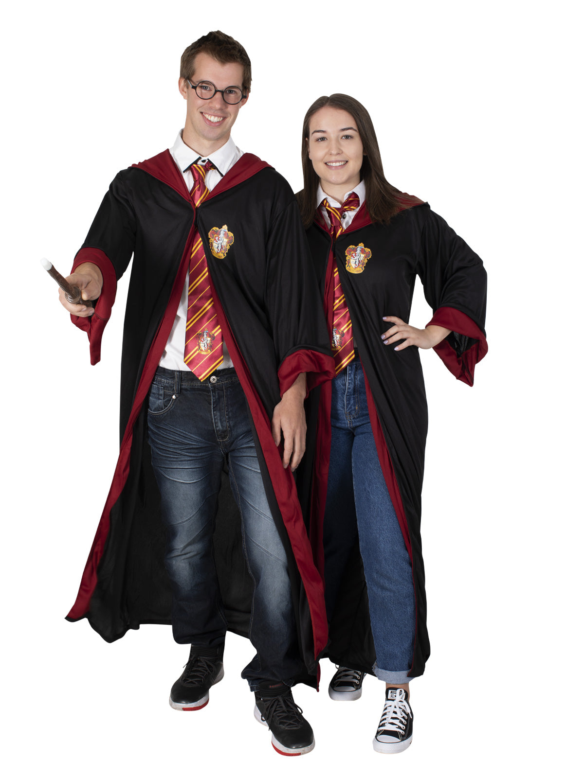 Harry Potter Ankle Length Robe Costume with Hood Official Licensed – Black Colour