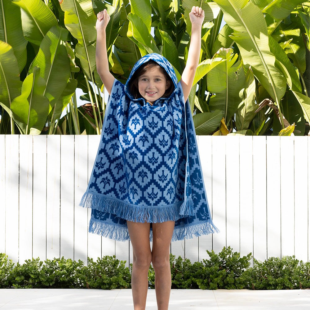 Bambury Cocos Kids Poncho - Cobalt