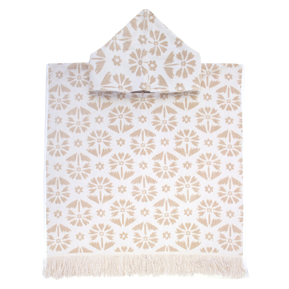 Bambury Flora Kids Poncho - Pebble