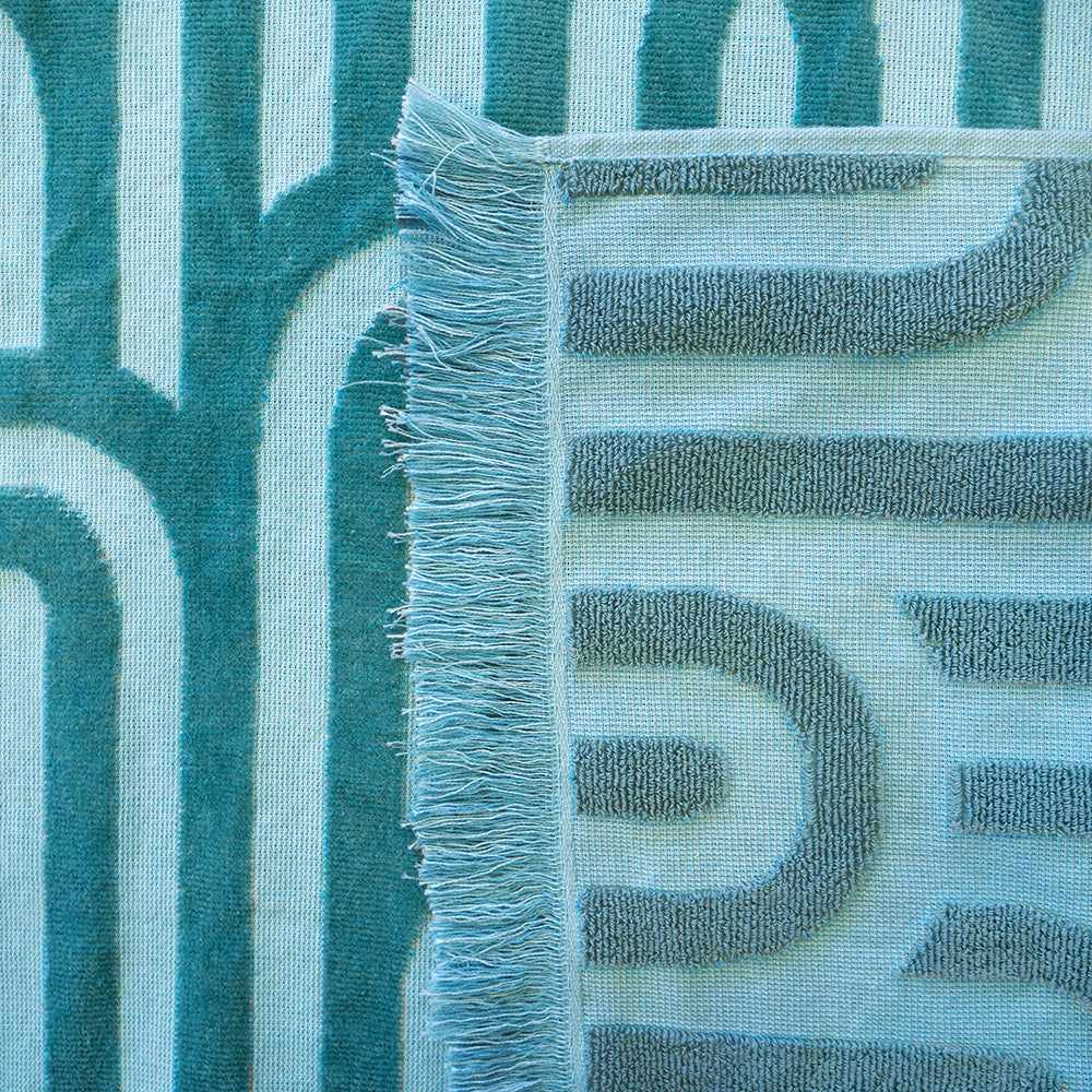 Bambury HiLo Beach Towel Arcade - Turquoise