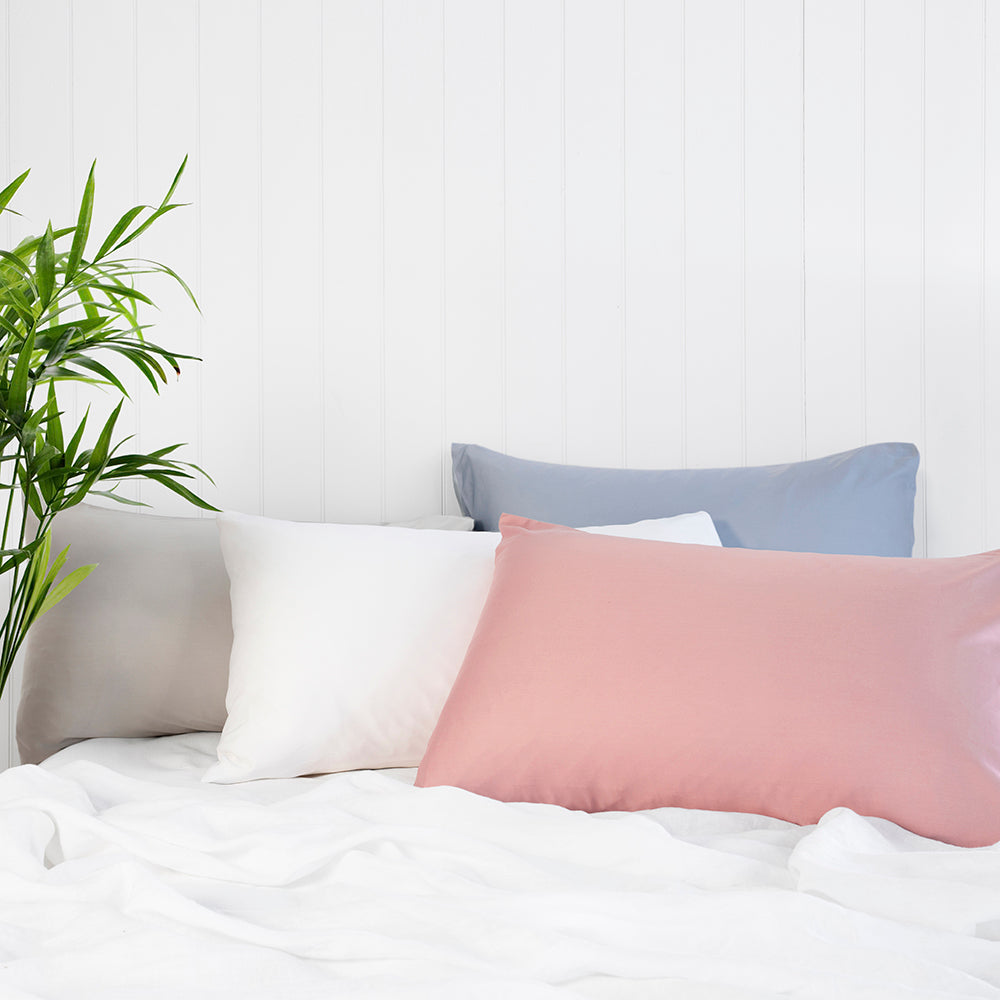 Bambury Bamboo Satin Pillowcases - White
