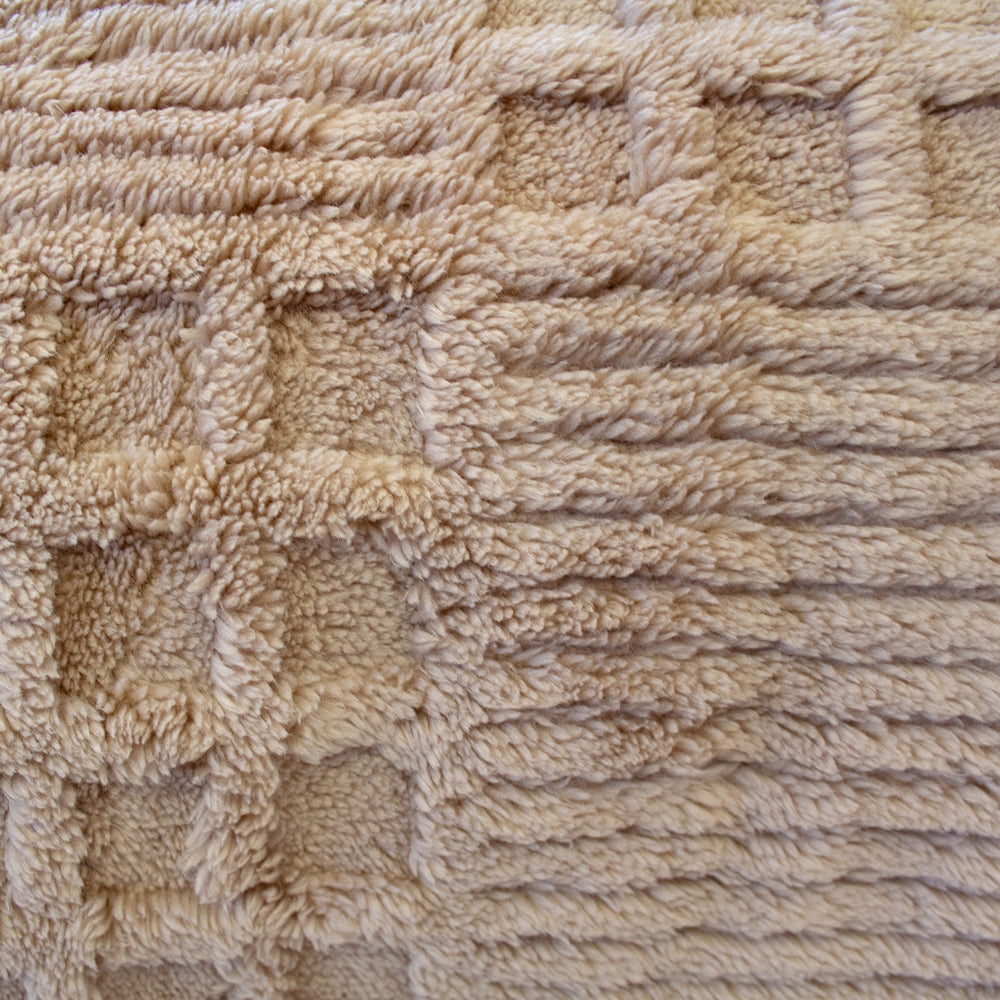 Bambury Lattice Sherpa Blanket - Latte
